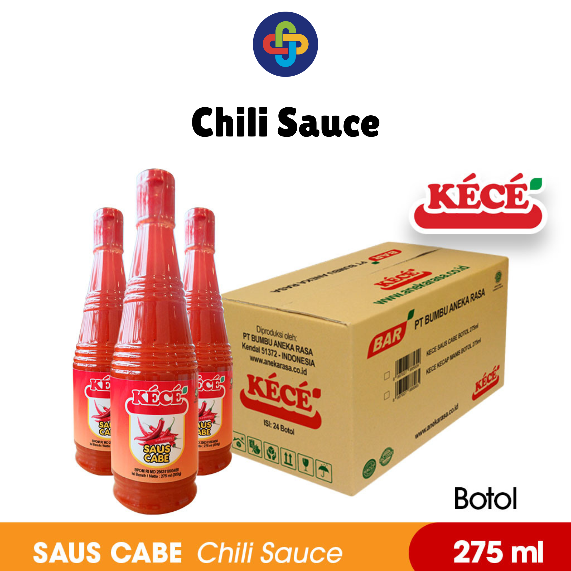 Saus Cabe KECE Botol 275 ml